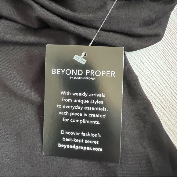 Boston Proper Black Tunic Top XL NWT - Picture 5 of 8